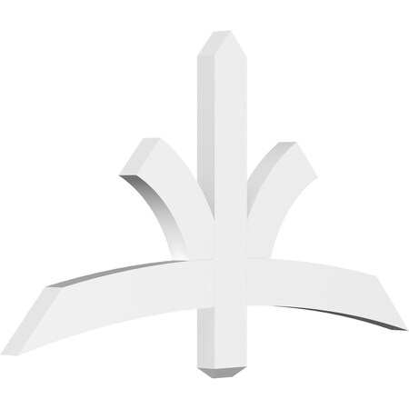 Ekena Millwork Davenport Architectural Grade PVC Gable Bracket, 48"W x 26"H x 2"D x 4"F, 13/12 Pitch GBP048X26X0204DAV00